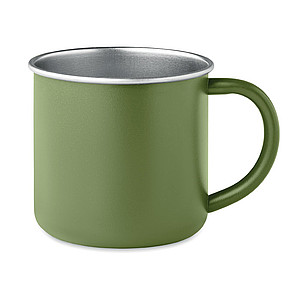 Single wall recycled stainless steel mug