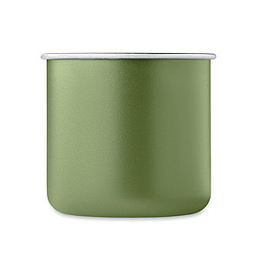 Single wall recycled stainless steel mug