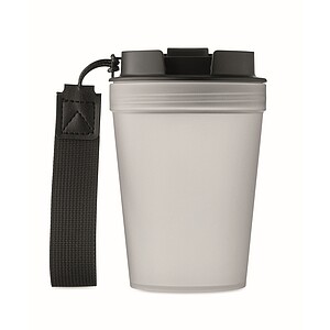 Single wall tumbler 300 ml, transparent white