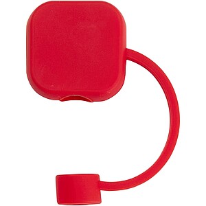 Sip silicone straw cover, red
