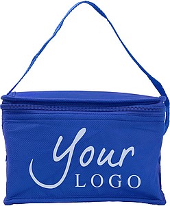 Six can cooler bag.Cobalt blue