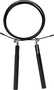 Skipping rope with metal handl
