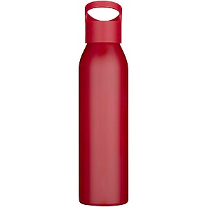 Sky 650 ml RCS recycled single wall stainless steel water bottle, red