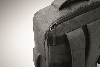Slim 15 inch laptop backpack in 300D RPET