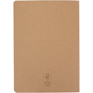 Slyk A5 kraft cahier notebook with ruled pages, natural