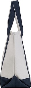Small carrier bag made from recycled cotton, beige