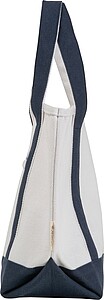 Small carrier bag made from recycled cotton, beige