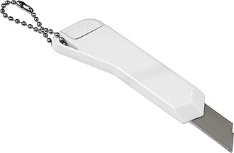 Small hobby knife with keychain. The length of the blade is 4 cm (width: 1,1 cm).