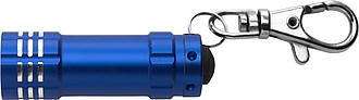 Small metal pocket torch Cobalt blue