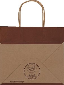 Small recycled paperbag with 2 handles