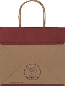 Small recycled paperbag with 2 handles