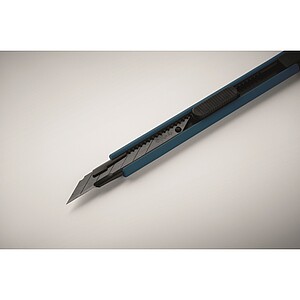 Small retractable knife, blue