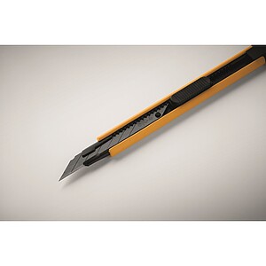 Small retractable knife, yellow