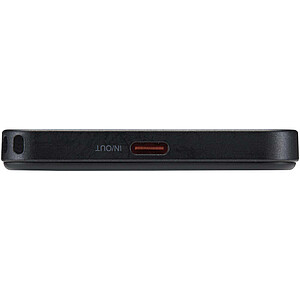 SMART 5000 mAh recycled plastic magnetic power bank with lanyard