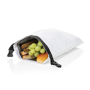 Snackstrap AWARE™ RPET foldable lunchbag 30x20CM, white