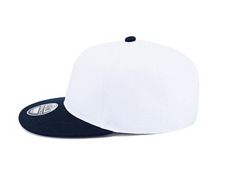 Snap cap, white/navy