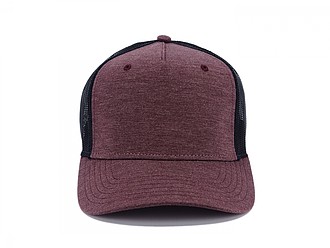 Snap curved cap, burgundy