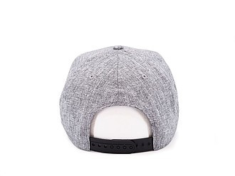 Snap melange cap, melange grey/black