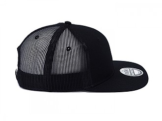 Snap mesh cap, black
