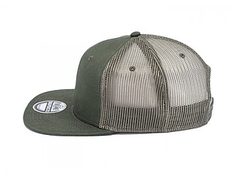 Snap mesh cap, olive