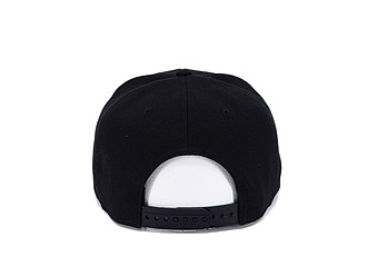 SNAPO flat brim cap, black