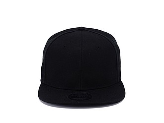 SNAPO flat brim cap, black