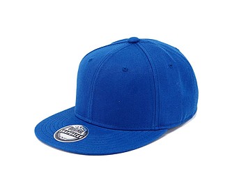 SNAPO flat brim cap, royal blue