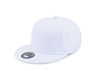 SNAPO flat brim cap, white