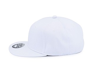SNAPO flat brim cap, white