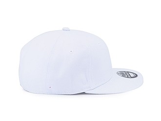 SNAPO flat brim cap, white