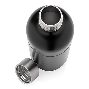 Soda RCS certified re-steel carbonated drinking bottle, black