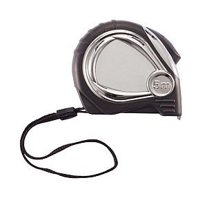 Soft rubber chrome plated tape 5m/19mm auto stop