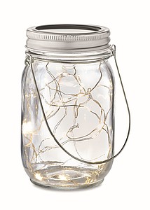Solar mason jar outdoor lamp