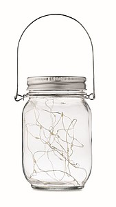 Solar mason jar outdoor lamp
