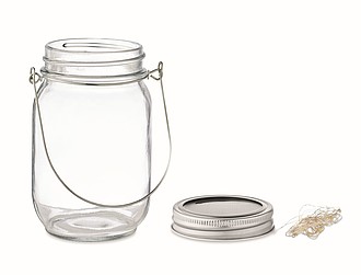 Solar mason jar outdoor lamp