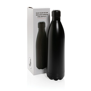 Solid color vacuum stainless steel bottle 1L
