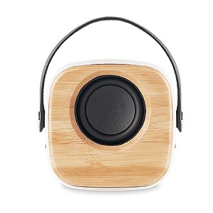Speaker 3W with bamboo front