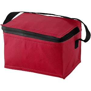 Spectrum 6-can cooler bag, red,black