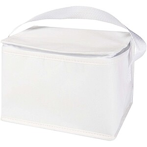 Spectrum 6-can recycled non-woven cooler bag 4L, white