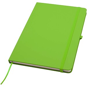 Spectrum Plus A5 hard cover notebook, lime green