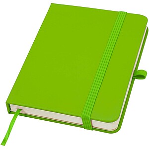 Spectrum Plus A6 hard cover notebook, lime green