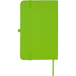 Spectrum Plus A6 hard cover notebook, lime green
