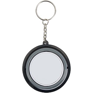 Spinx recycled plastic gyroscope fidget keychain, solid black
