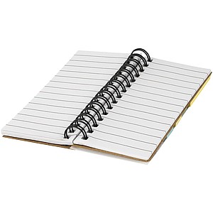 Spiral sticky note book, natural