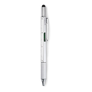 Spirit level pen with ruler an