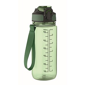 Sports bottle 700ml, transparent green