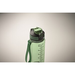 Sports bottle 700ml, transparent green