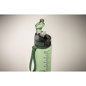 Sports bottle 700ml, transparent green