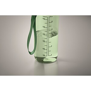 Sports bottle 700ml, transparent green