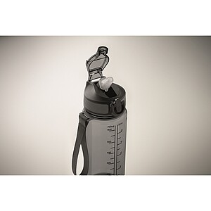 Sports bottle 700ml, transparent grey